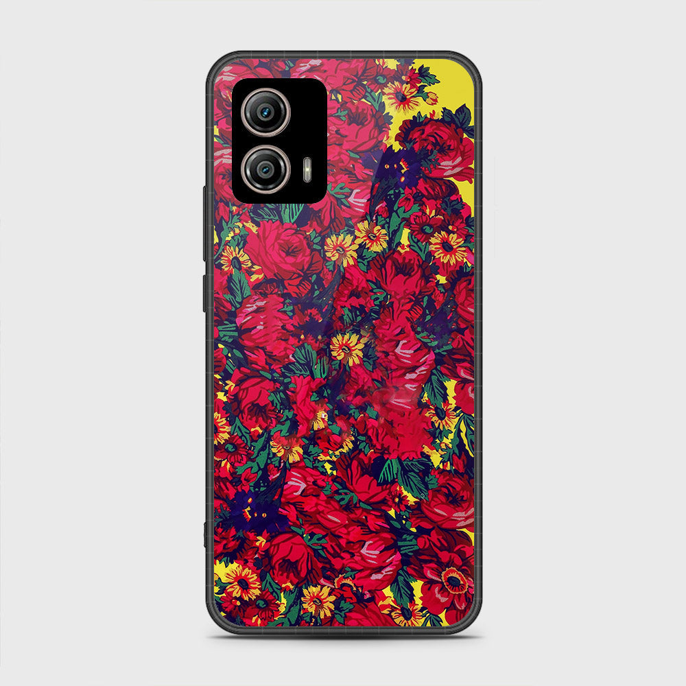 Motorola Moto G53 Cover - Floral Series - HQ Premium Shine Durable Shatterproof Case