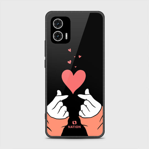 Motorola Moto G73 Cover - Onation Heart Series - HQ Premium Shine Durable Shatterproof Case