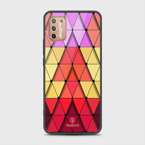 Motorola Moto G9 Plus Cover - Onation Pyramid Series - HQ Premium Shine Durable Shatterproof Case