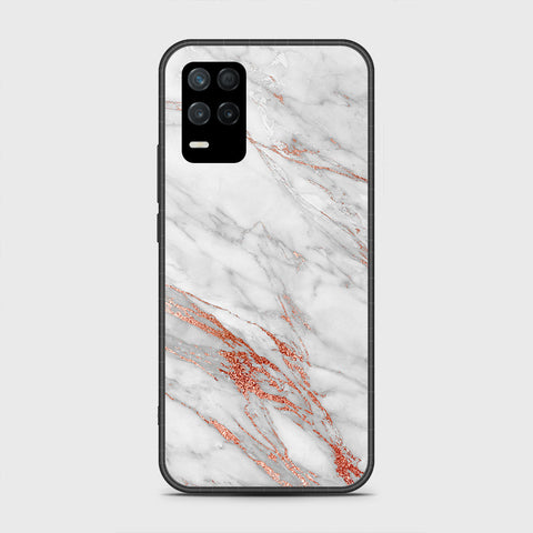 Realme Narzo 30 5G Cover- White Marble Series - HQ Premium Shine Durable Shatterproof Case