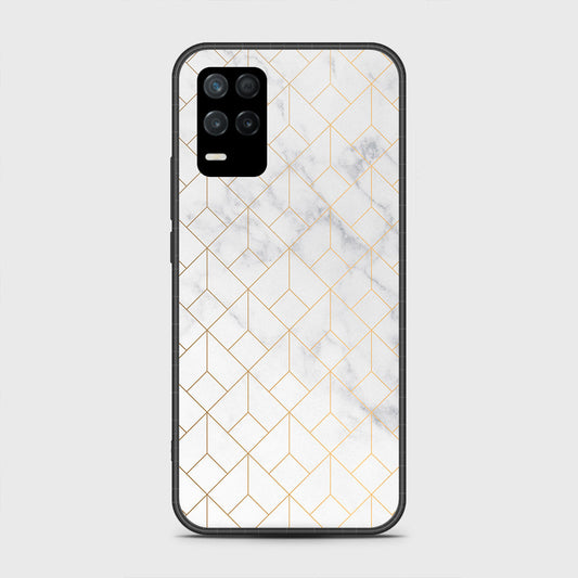 Realme V13 5G Cover- White Marble Series 2 - HQ Premium Shine Durable Shatterproof Case