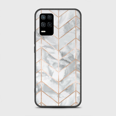 Realme V13 5G Cover- White Marble Series 2 - HQ Premium Shine Durable Shatterproof Case