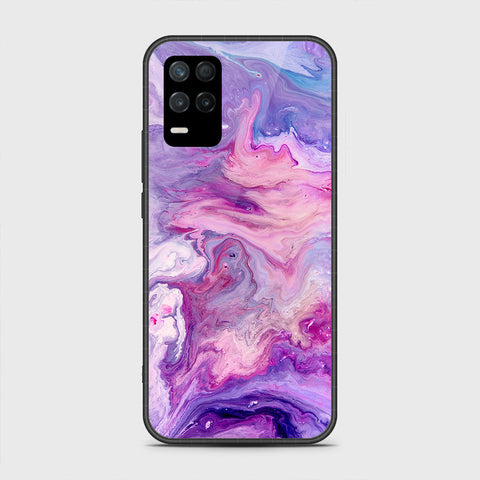 Realme Narzo 30 5G Cover - Colorful Marble Series - HQ Premium Shine Durable Shatterproof Case