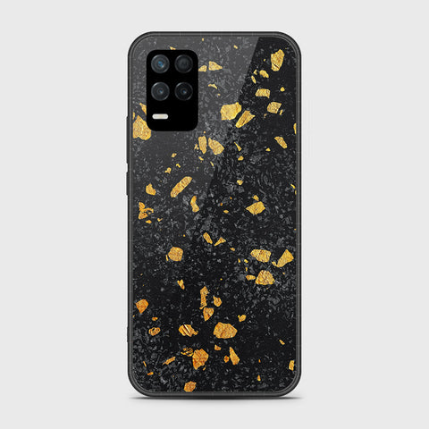 Realme V13 5G Cover- Black Marble Series - HQ Premium Shine Durable Shatterproof Case