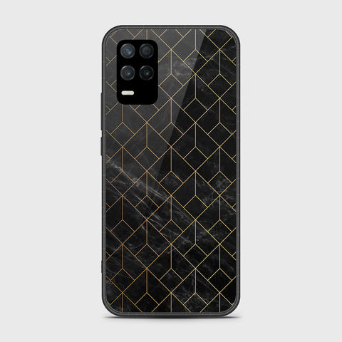 Realme V13 5G Cover- Black Marble Series - HQ Premium Shine Durable Shatterproof Case