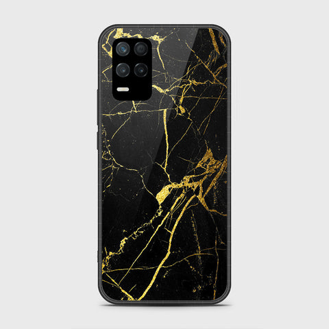 Realme V13 5G Cover- Black Marble Series - HQ Premium Shine Durable Shatterproof Case