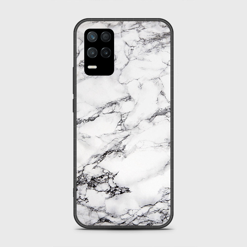 Realme Narzo 30 5G Cover- White Marble Series - HQ Premium Shine Durable Shatterproof Case