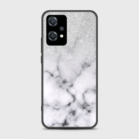 OnePlus Nord CE 2 Lite 5G Cover- White Marble Series - HQ Ultra Shine Premium Infinity Glass Soft Silicon Borders Case