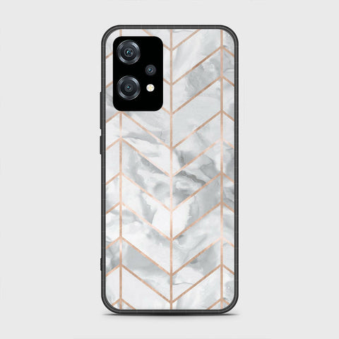 OnePlus Nord CE 2 Lite 5G Cover- White Marble Series 2 - HQ Ultra Shine Premium Infinity Glass Soft Silicon Borders Case