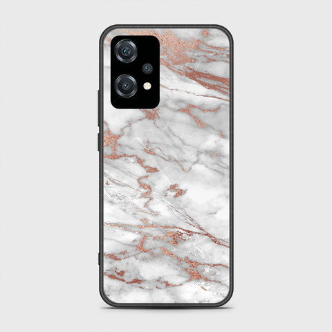 OnePlus Nord CE 2 Lite 5G Cover- White Marble Series 2 - HQ Ultra Shine Premium Infinity Glass Soft Silicon Borders Case