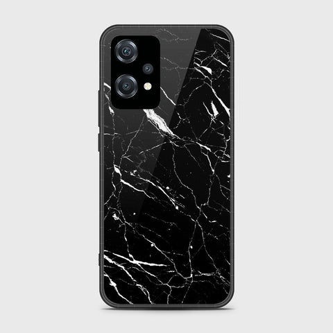 OnePlus Nord CE 2 Lite 5G Cover- Black Marble Series - HQ Ultra Shine Premium Infinity Glass Soft Silicon Borders Case