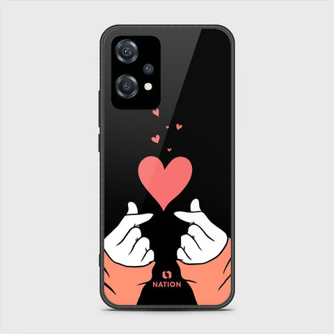 OnePlus Nord CE 2 Lite 5G Cover- Onation Heart Series - HQ Ultra Shine Premium Infinity Glass Soft Silicon Borders Case