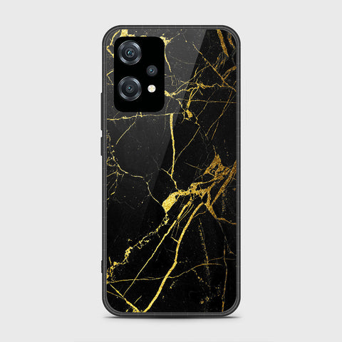 OnePlus Nord CE 2 Lite 5G Cover- Black Marble Series - HQ Ultra Shine Premium Infinity Glass Soft Silicon Borders Case