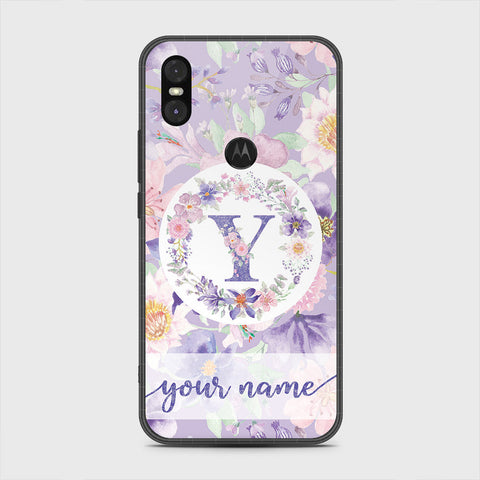 Motorola One Cover - Personalized Alphabet Series - HQ Premium Shine Durable Shatterproof Case