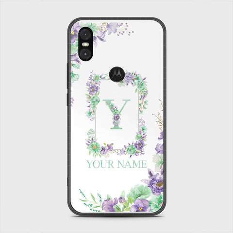 Motorola One Cover - Personalized Alphabet Series - HQ Premium Shine Durable Shatterproof Case