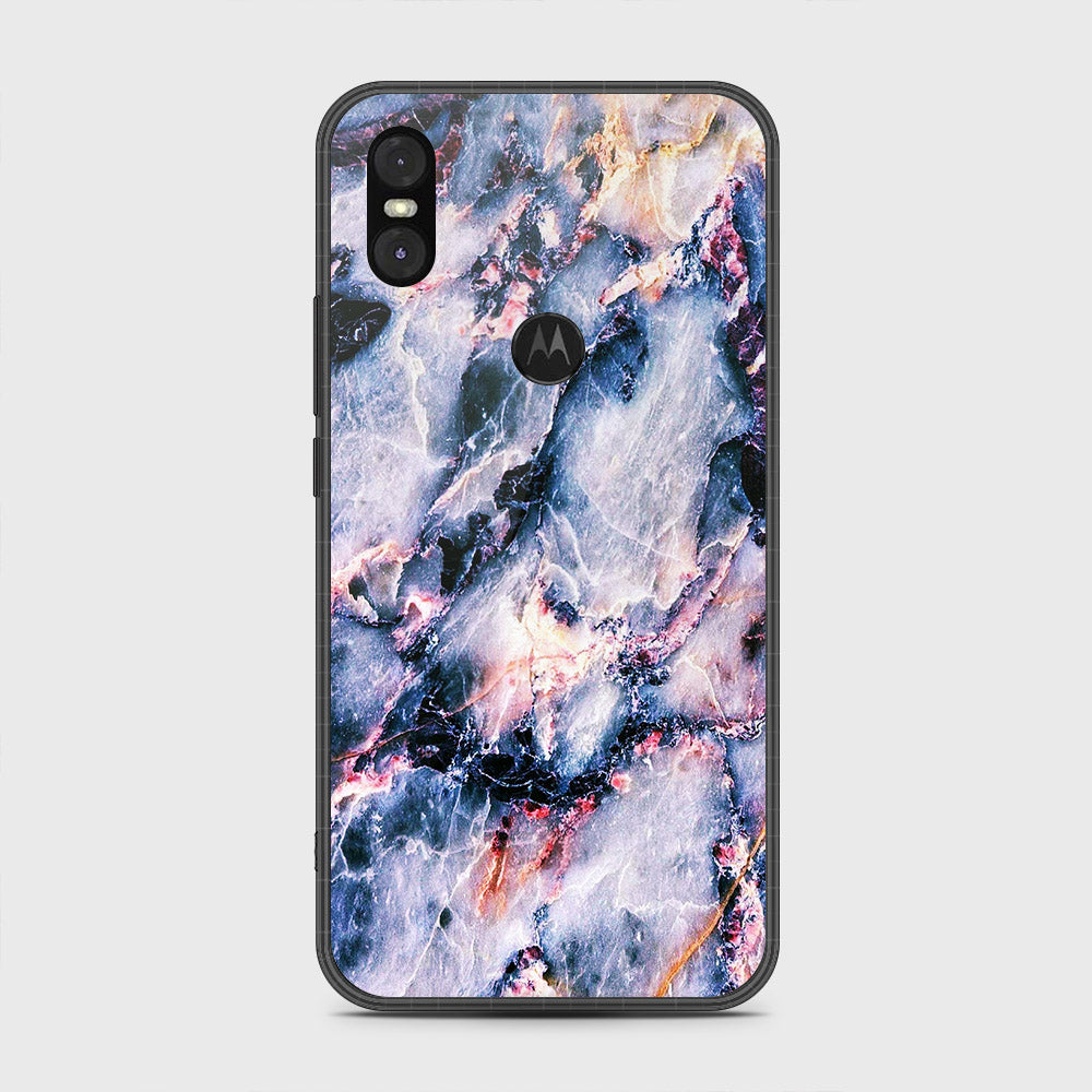 Motorola One Cover - Colorful Marble Series - HQ Premium Shine Durable Shatterproof Case