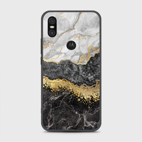 Motorola One Cover - Colorful Marble Series - HQ Premium Shine Durable Shatterproof Case