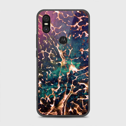 Motorola One Cover - Colorful Marble Series - HQ Premium Shine Durable Shatterproof Case