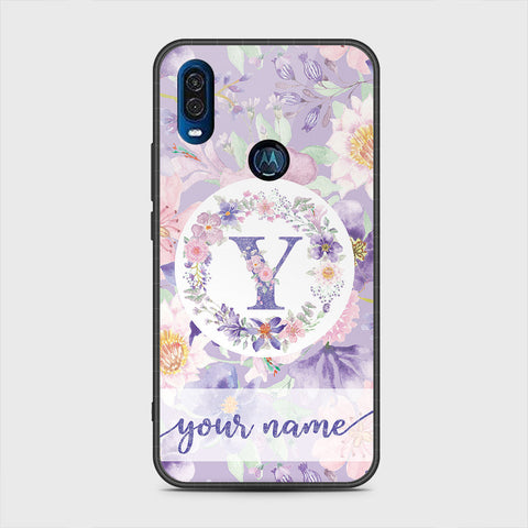 Motorola One Vision Cover - Personalized Alphabet Series - HQ Premium Shine Durable Shatterproof Case