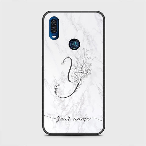 Motorola One Vision Cover - Personalized Alphabet Series - HQ Premium Shine Durable Shatterproof Case