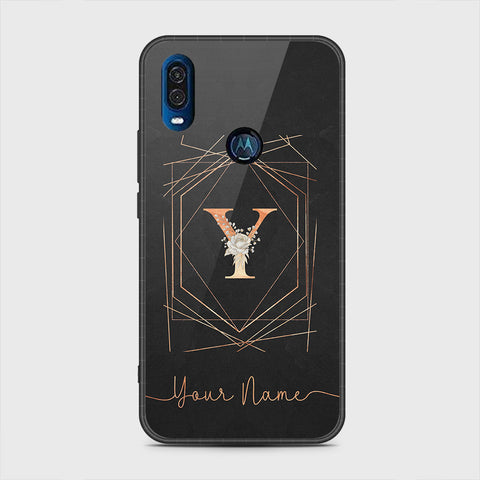 Motorola One Vision Cover - Personalized Alphabet Series - HQ Premium Shine Durable Shatterproof Case