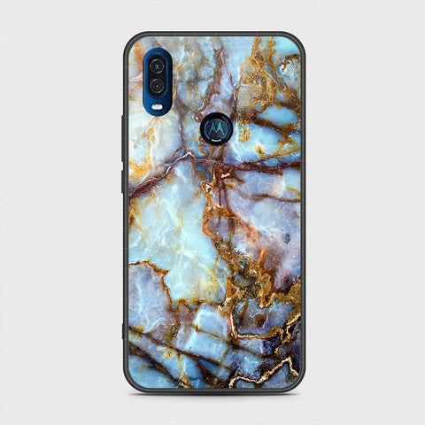 Motorola One Vision Cover - Colorful Marble Series - HQ Premium Shine Durable Shatterproof Case