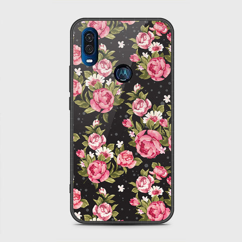 Motorola One Vision Cover - Floral Series - HQ Premium Shine Durable Shatterproof Case