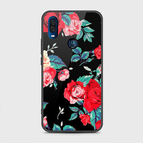 Motorola One Vision Cover - Floral Series - HQ Premium Shine Durable Shatterproof Case