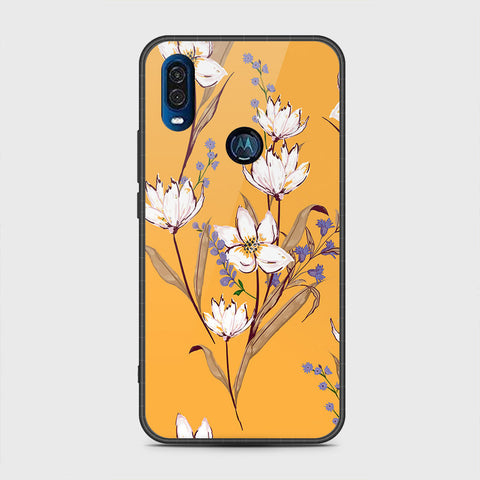 Motorola One Vision Cover - Floral Series - HQ Premium Shine Durable Shatterproof Case