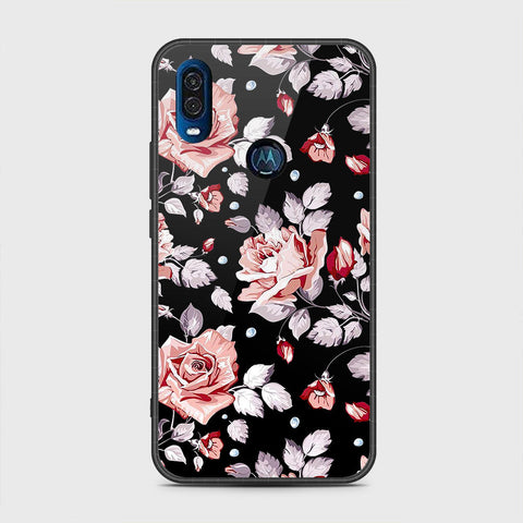 Motorola One Vision Cover - Floral Series - HQ Premium Shine Durable Shatterproof Case