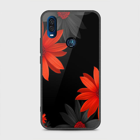 Motorola One Vision Cover - Floral Series 2 - HQ Premium Shine Durable Shatterproof Case