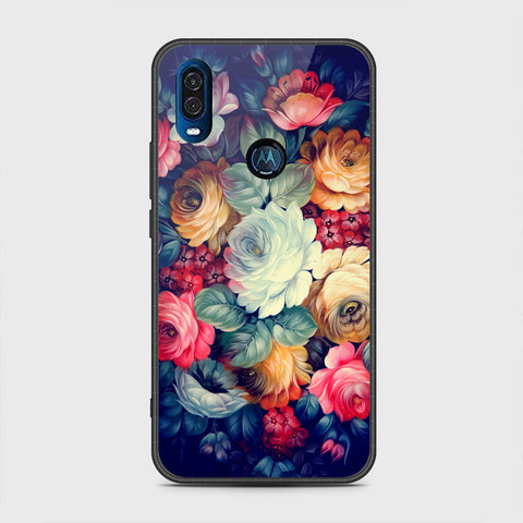 Motorola One Vision Cover - Floral Series 2 - HQ Premium Shine Durable Shatterproof Case