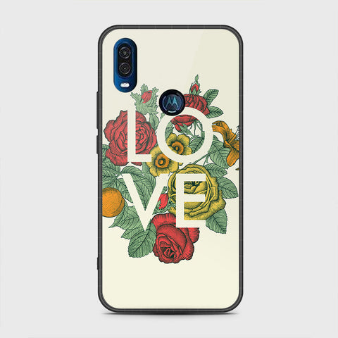 Motorola One Vision Cover - Floral Series 2 - HQ Premium Shine Durable Shatterproof Case