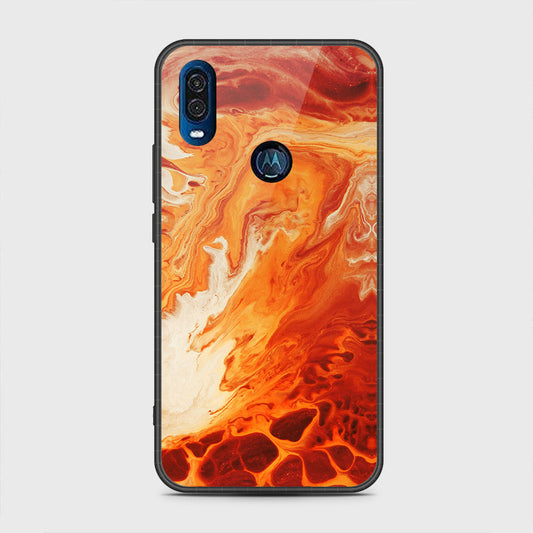 Motorola One Vision Cover - Mystic Marble Series - HQ Premium Shine Durable Shatterproof Case