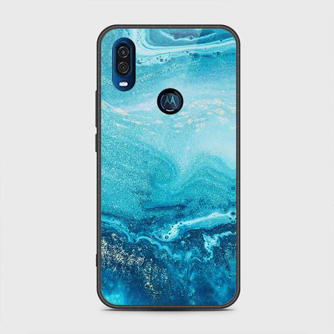 Motorola One Vision Cover - Mystic Marble Series - HQ Premium Shine Durable Shatterproof Case