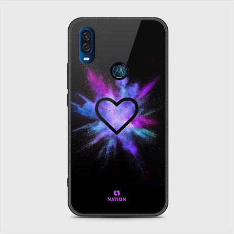 Motorola One Vision Cover - Onation Heart Series - HQ Premium Shine Durable Shatterproof Case