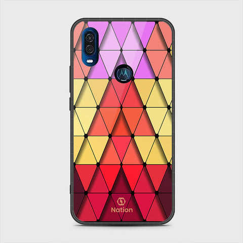 Motorola One Vision Cover - Onation Pyramid Series - HQ Premium Shine Durable Shatterproof Case