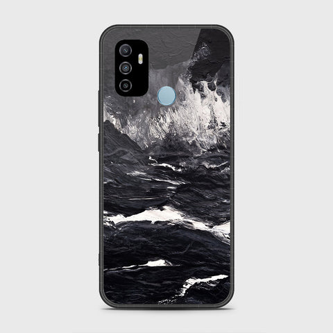 Oppo A53 Cover- Black Marble Series - HQ Premium Shine Durable Shatterproof Case