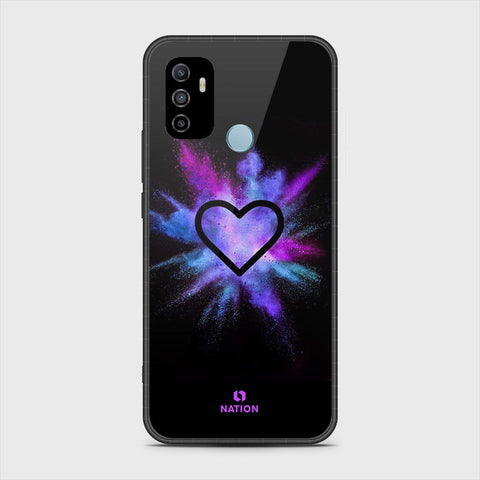 Oppo A53 Cover - Onation Heart Series - HQ Premium Shine Durable Shatterproof Case