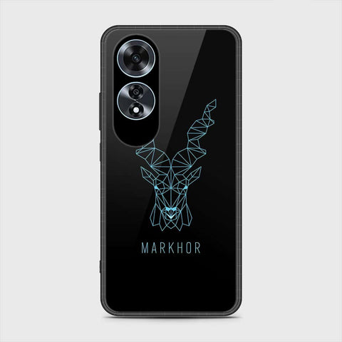 Oppo A60 Cover- Markhor Series - HQ Ultra Shine Premium Infinity Glass Soft Silicon Borders Case