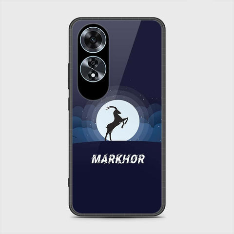 Oppo A60 Cover- Markhor Series - HQ Ultra Shine Premium Infinity Glass Soft Silicon Borders Case