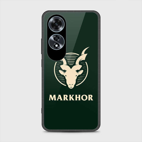 Oppo A60 Cover- Markhor Series - HQ Ultra Shine Premium Infinity Glass Soft Silicon Borders Case