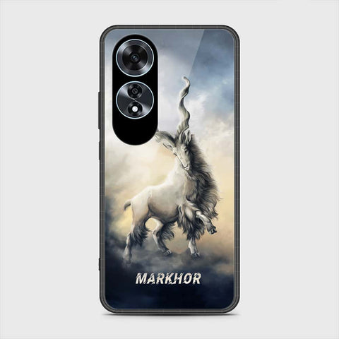 Oppo A60 Cover- Markhor Series - HQ Ultra Shine Premium Infinity Glass Soft Silicon Borders Case