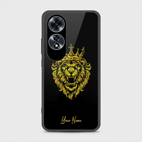 Oppo A60 Cover- Gold Series - HQ Ultra Shine Premium Infinity Glass Soft Silicon Borders Case