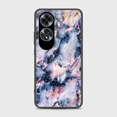 Oppo A60 Cover- Colorful Marble Series - HQ Ultra Shine Premium Infinity Glass Soft Silicon Borders Case