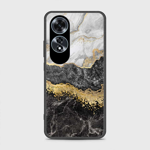 Oppo A60 Cover- Colorful Marble Series - HQ Ultra Shine Premium Infinity Glass Soft Silicon Borders Case