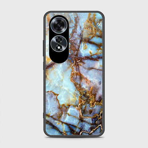 Oppo A60 Cover- Colorful Marble Series - HQ Ultra Shine Premium Infinity Glass Soft Silicon Borders Case