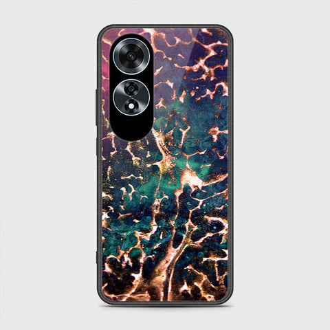 Oppo A60 Cover- Colorful Marble Series - HQ Ultra Shine Premium Infinity Glass Soft Silicon Borders Case