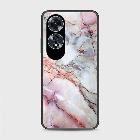 Oppo A60 Cover- Colorful Marble Series - HQ Ultra Shine Premium Infinity Glass Soft Silicon Borders Case