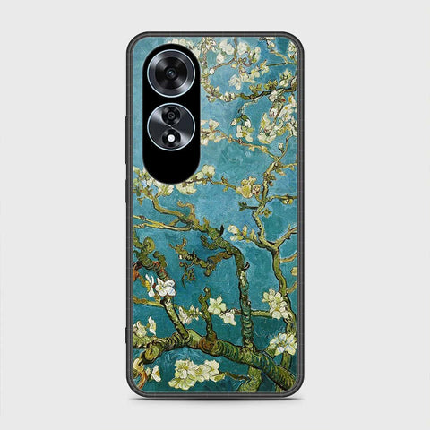 Oppo A60 Cover- Floral Series 2 - HQ Ultra Shine Premium Infinity Glass Soft Silicon Borders Case